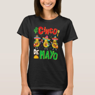 Avocado Cinco De Mayo Mens Womens Mexican Fiesta 5 T-Shirt