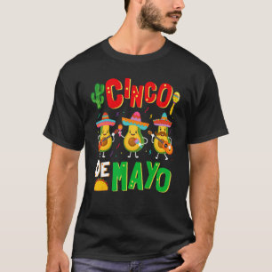 Avocado Cinco De Mayo Mens Womens Mexican Fiesta 5 T-Shirt
