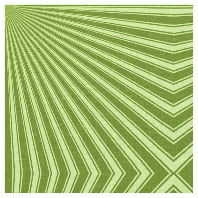 Avocado Colour Stripe Funky Pattern Fabric (Close Up)