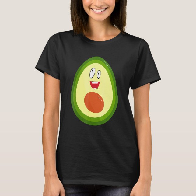 Avocado Costume Halloween Vegan Avocado Pregnancy T-Shirt (Front)