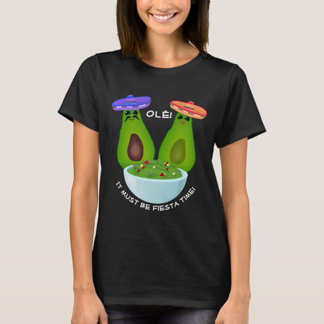 Avocado Couple and Guacamole T-Shirt (Front)