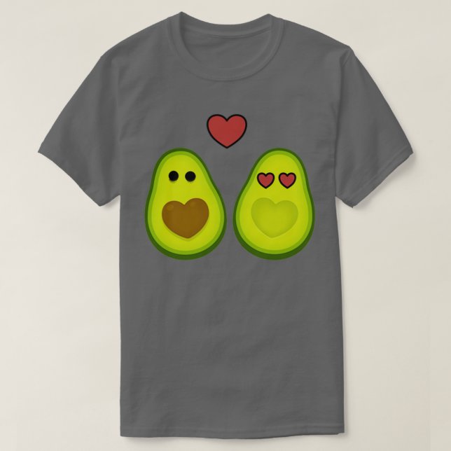 Avocado Couples Love Pocket T-Shirt (Design Front)