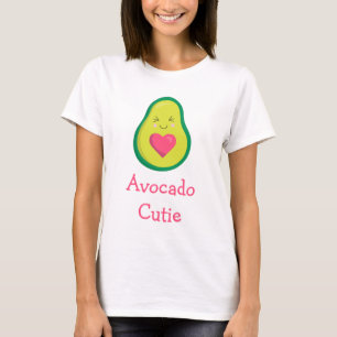 Avocado Cutie Pink Heart T-Shirt