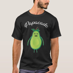 Avocado Dad Vegan Guacamole Avocado Papacado T-Shirt
