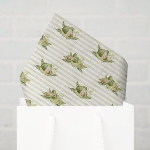 Avocado Decoupage Tissue Paper, Avocado Gift Paper