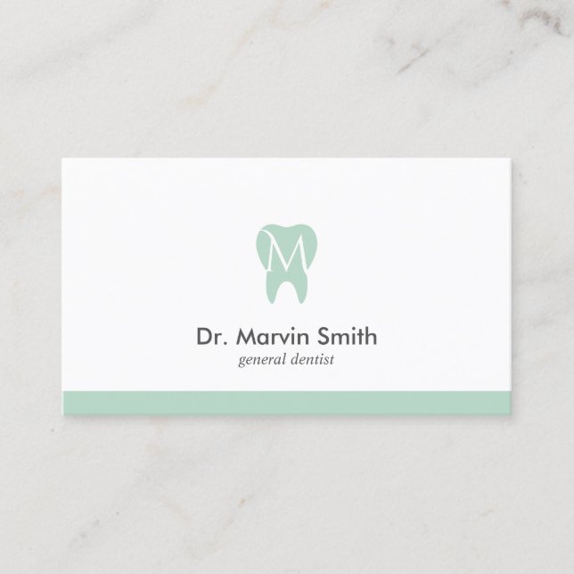 Avocado Dentist Monogram Tooth Dental Appointment (Front)