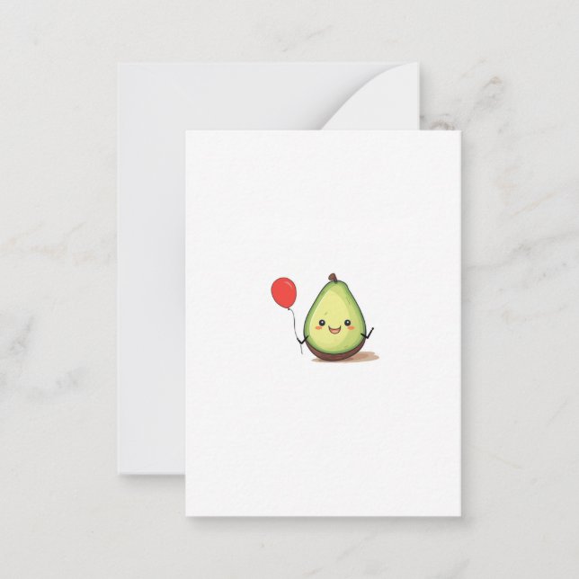 Avocado design, avocado theme card (Front)