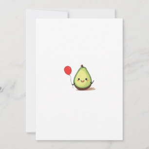 Avocado design, avocado theme invitation