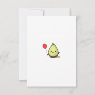 Avocado design, avocado theme thank you card