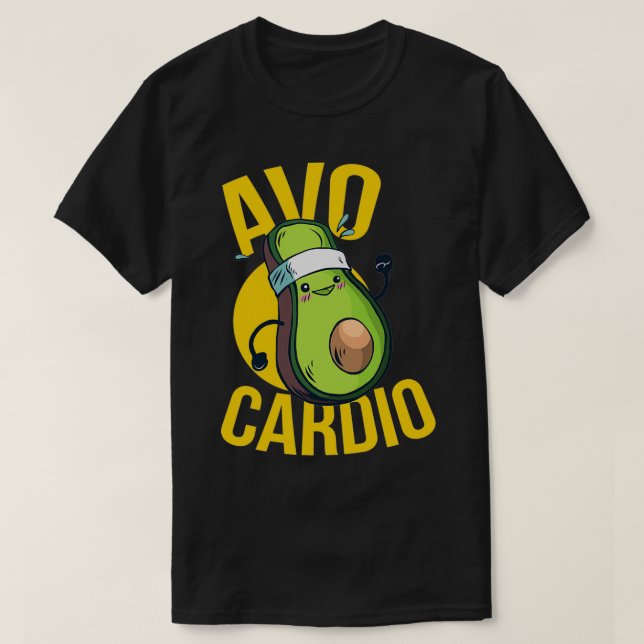Avocado design AvoCardio T-Shirt (Design Front)