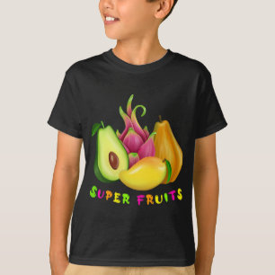 Avocado - Dragon - Fruit - Mango - Papaya Foodie T-Shirt