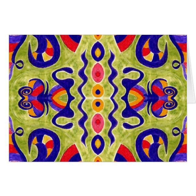 Avocado Dream Greeting Card (Front Horizontal)