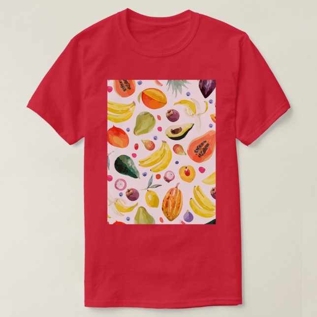 Avocado Exotic Style Drawing Classic TShirt (Design Front)