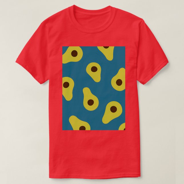 Avocado Exotic Subtle Leaves T-Shirt (Design Front)