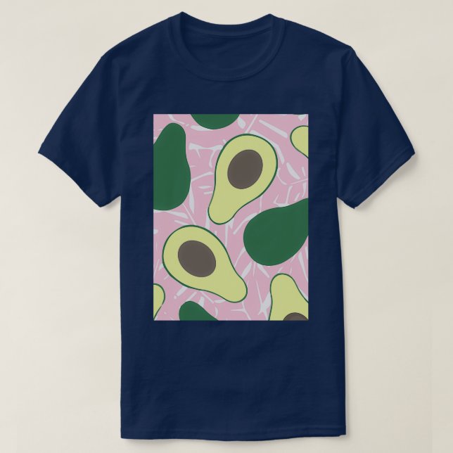 Avocado Exotic Tropic Romantic T-Shirt (Design Front)