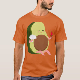 Avocado Feeling Hot and eating watermelon T-Shirt