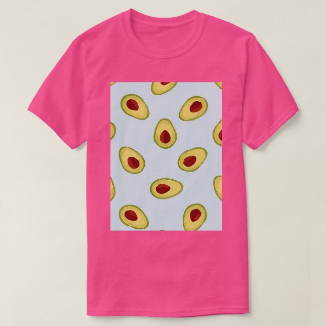 Avocado Flowres Fruits 2 T-Shirt (Design Front)