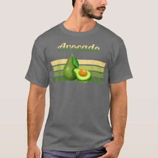 Avocado Fresh Retro Vegan Vegetarian PlantBased Gi T-Shirt