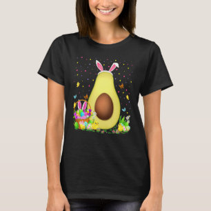 Avocado Fruit Easter Egg Hunt Bunny Avocado Easter T-Shirt