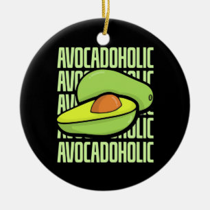 Avocado Fruit Food Ceramic Tree Decoration
