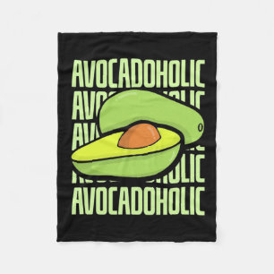 Avocado Fruit Food Fleece Blanket