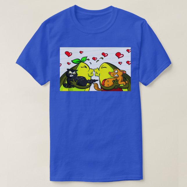 Avocado Fruit Illustration T-Shirt (Design Front)