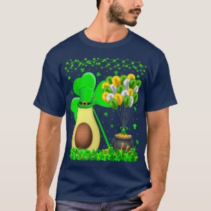 Avocado Fruit Lover Funny Shamrock Avocado St Patr T-Shirt