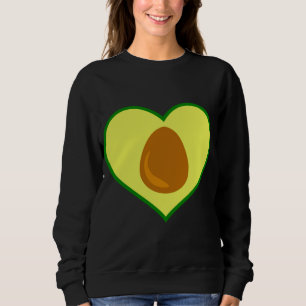 Avocado Fruit Lover Heart Shaped Avocado Pear Funn Sweatshirt