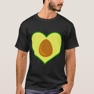 Avocado Fruit Lover Heart Shaped Avocado Pear Funn T-Shirt