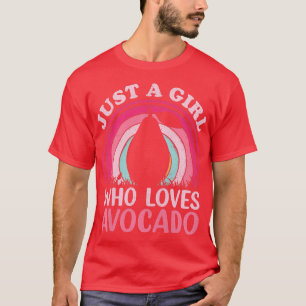 Avocado Fruit Lover Vintage Just A Girl Who Loves  T-Shirt