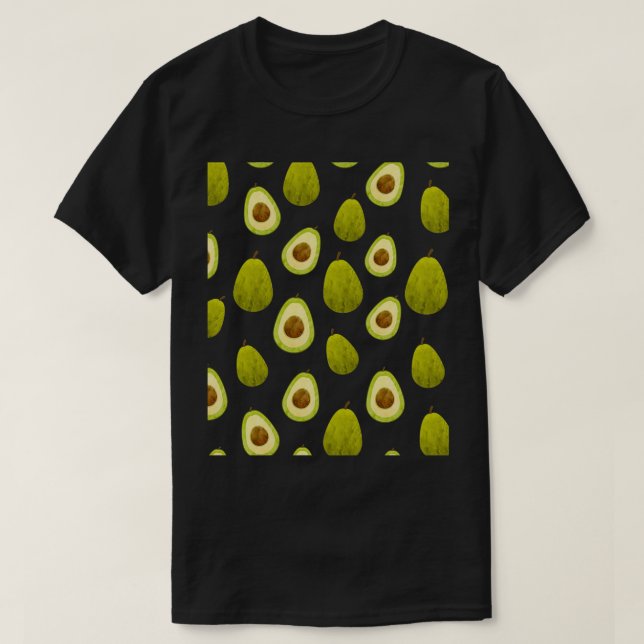 Avocado Fruit Pattern 2 T-Shirt (Design Front)