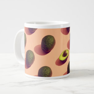 Avocado Fruit Potrait Large Coffee Mug