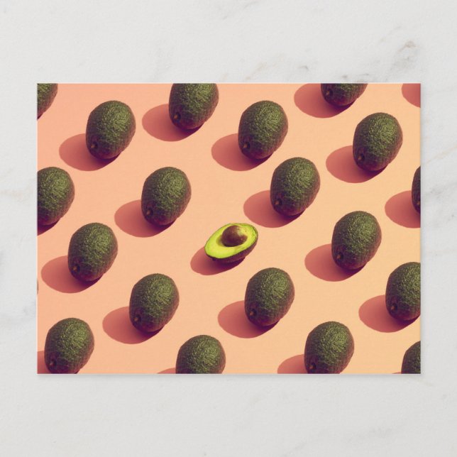 Avocado Fruit Potrait Postcard (Front)