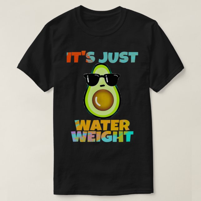 Avocado funny and cute food T-Shirt (Design Front)