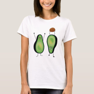 Avocado funny cheering handstand green pit T-Shirt