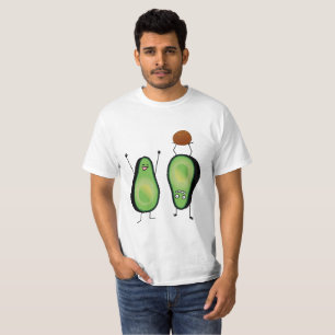 Avocado funny cheering handstand green pit T-Shirt