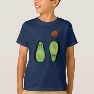 Avocado funny cheering handstand green pit T-Shirt