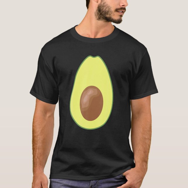 Avocado Funny Cute Fruit Halloween Group Costume T-Shirt (Front)