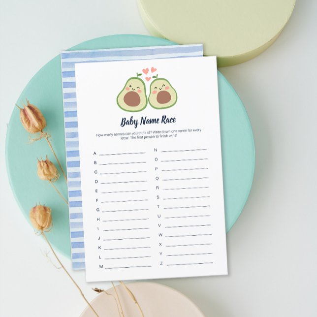 Avocado Gender Neutral Baby Shower Baby Names (Avocado Gender Neutral Baby Shower Baby Names)