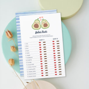 Avocado Gender Neutral Baby Shower Twins Traits
