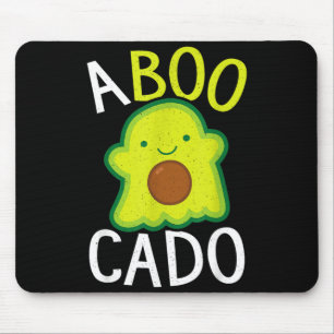 Avocado Ghost Halloween Funny Avocado Mouse Mat