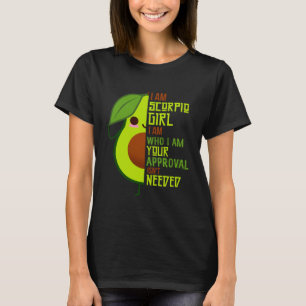 Avocado Girl Scorpio Born In October or November Q T-Shirt