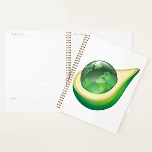 Avocado Globe Spiral Planner