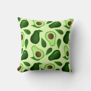 Avocado green fresh design pillow