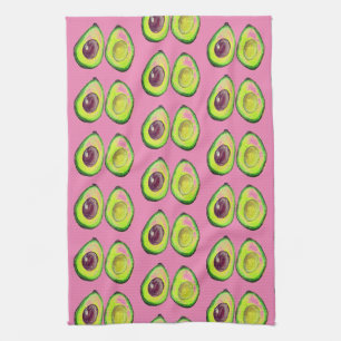 Avocado Green Vegan Foodie Vegeterian Foodie Tea Towel