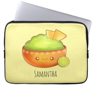 Avocado Guacamole And Tortilla Chips Laptop Sleeve