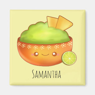 Avocado Guacamole And Tortilla Chips Magnet