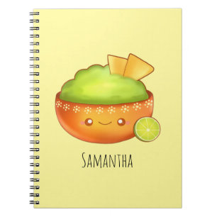 Avocado Guacamole And Tortilla Chips Notebook