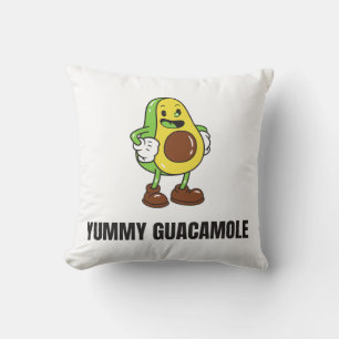 Avocado Guacamole Food Kawaii Face Cushion