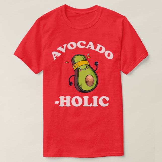 Avocado Guacamole Vegan Vegetarian Fruit Healthy 1 T-Shirt (Design Front)